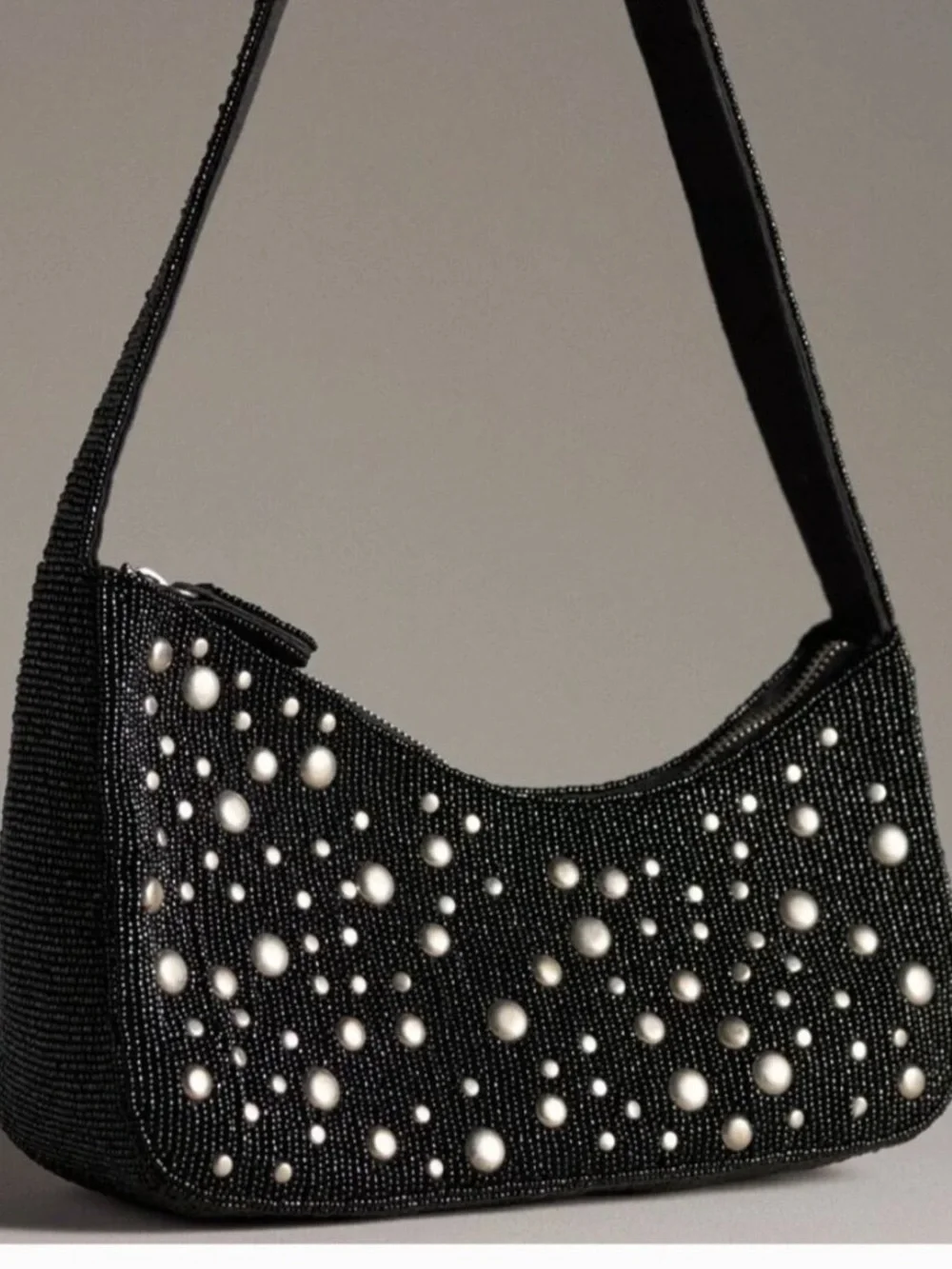 by Anthropologie Asymmetric Beaded Shoulder Bag - Picture 4 of 7